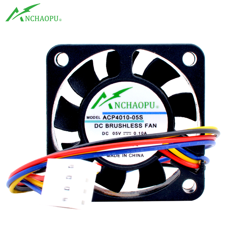 Pi 4 Case - ANCHAOPU 4cm 40mm ventola 40x40x10mm DC5V