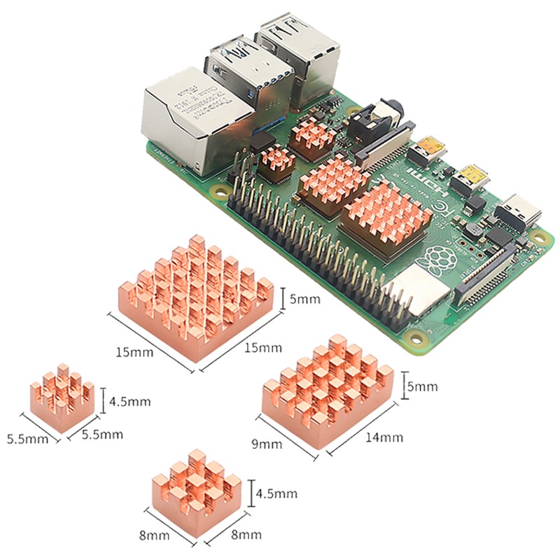 Pi Cooler - Kit dissipatore di calore in metallo