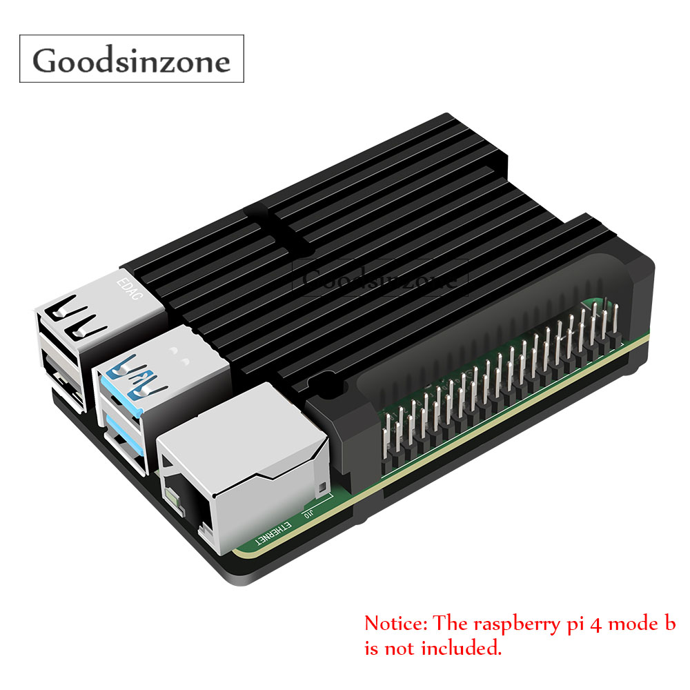 Pi 4 Case - Custodia in alluminio Armor per Raspberry