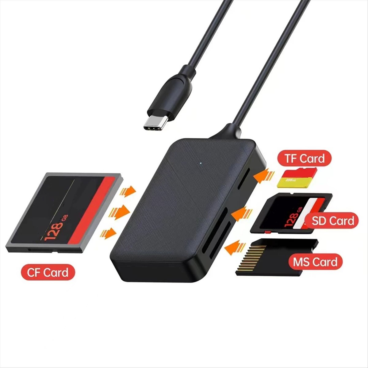 Micro Sd Card - (A60I) Lettore di Schede 4-in-1 Tipo