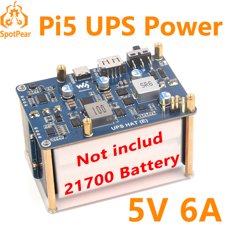 Pi Power Supply - Raspberry Pi 5 UPS HAT E