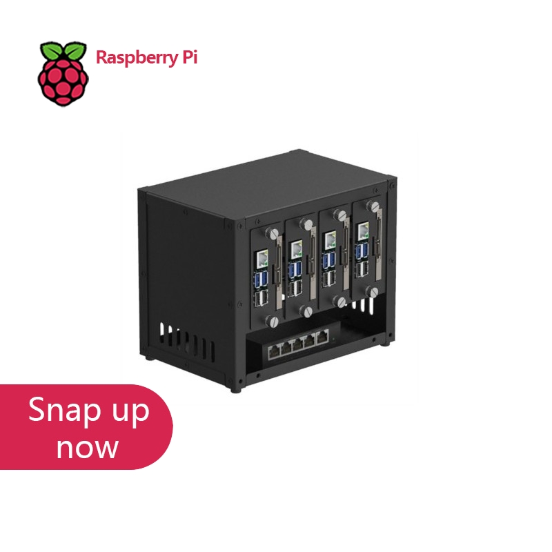 Raspberry Pi 4 - UCTRONICS Raspberry Pi Cluster Case, Enclosure