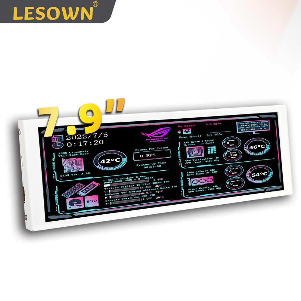 Display a Barra LESOWN 7.9 Pol - Pi 4 Case recensione e prezzo