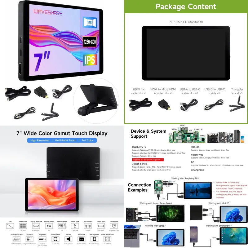 Display Touch Capacitivo Aisma - Raspberry Pi 5 recensione e prezzo