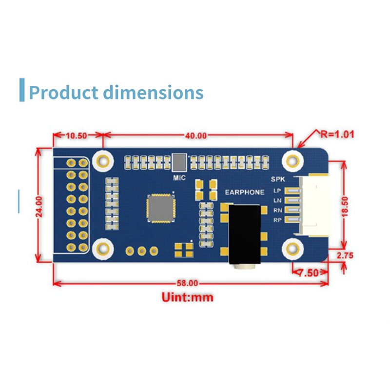 WM8960, display LCD da 5/7 pol - Raspberry Pi 5 recensione e prezzo